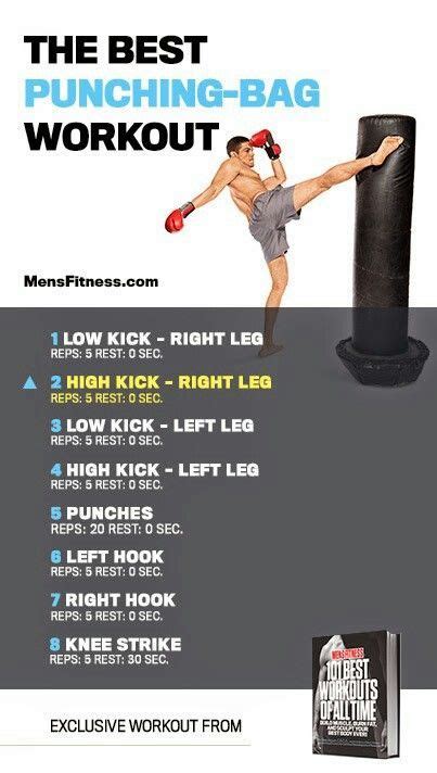 Punching Bag Workout Kickboxing Workout Mma Workout