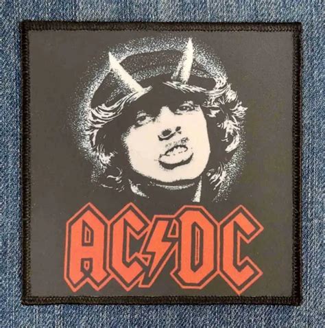 Acdc Acdc Angus Young Sublimated Printed Patch Australian Hard Rock