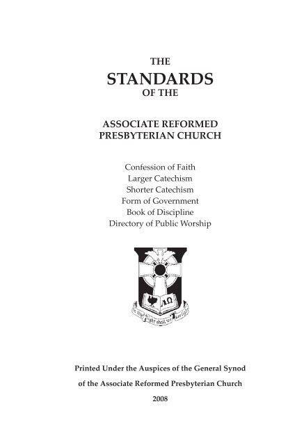 Standards Associate Reformed Presbyterian Church