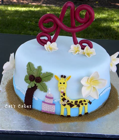 Baby Giraffe Aloha Cake Aloha Cake Cat Cake Cake