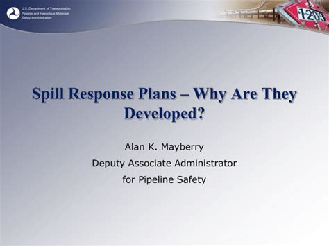 Alan Mayberry Phmsa Pipeline Safety Trust