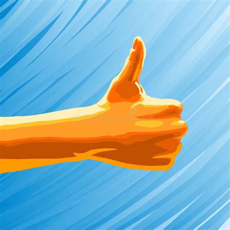 Thumbs Up Stock Vector Illustration Of Futuristic Agreement 20043074