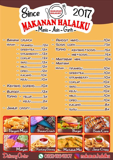 Contoh Spanduk Menu Makanan Dan Minuman Desain Banner Kekinian Porn