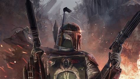 Boba Fett In Battle Background Hd Boba Fett Wallpapers Hd Wallpapers