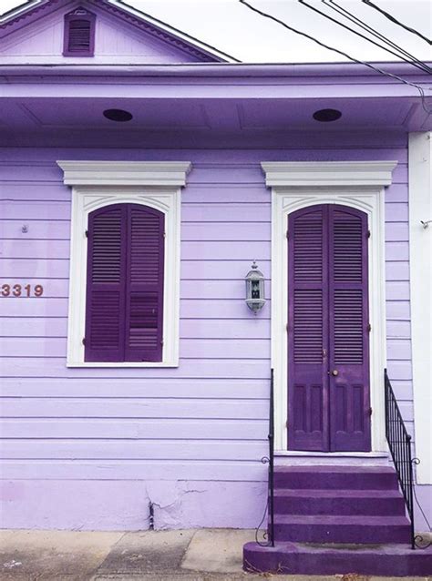 25 Inspiring Exterior House Paint Color Ideas Purple Lavender Exterior