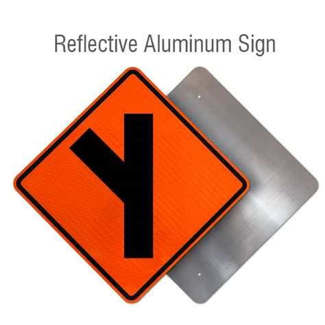 Left Diagonal Side Road Intersection Sign X5134
