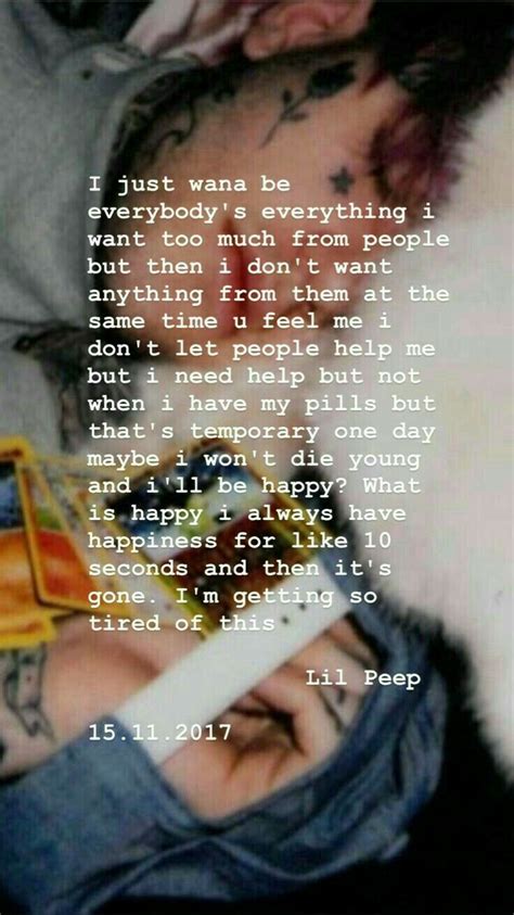 Pin by Liza on ᴘᴇᴇᴘ Lil peep lyrics Rapper quotes Lil peep