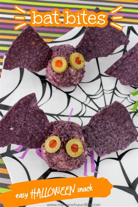 Bat Cheese Balls Halloween Snack