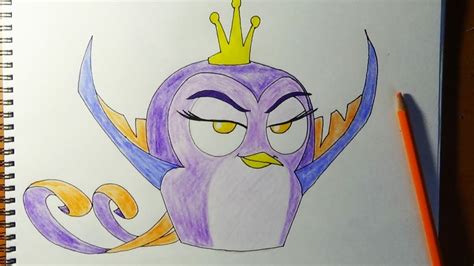 How To Draw Angry Birds Stella Gale Bad Princess Youtube
