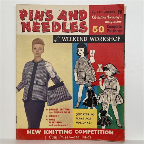 Old Magazine Pins And Needles No 103 August 1940s