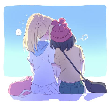 Lillie And Selene Pokemon And More Drawn By Re Ghotion Danbooru