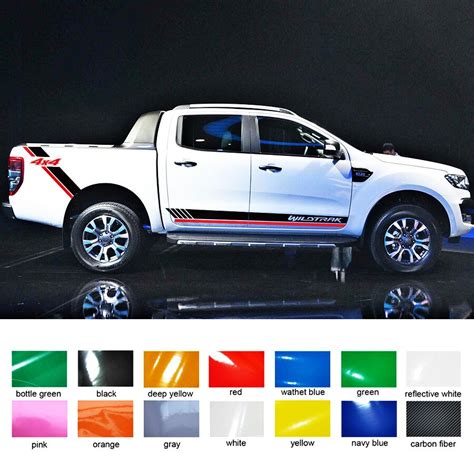 Free Shipping 4 Pc Car Accessories Decals Side Door Rear Trunk 4x4