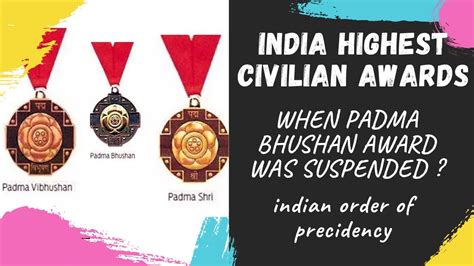 Highest Civilian Award In India You Must Know In 2020 Youtube