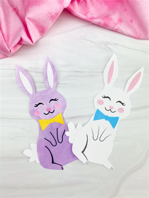 Printable Easter Bunny Craft For Kids Free Template Story Simple