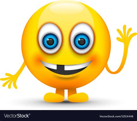 Toothless Emoji Character Royalty Free Vector Image