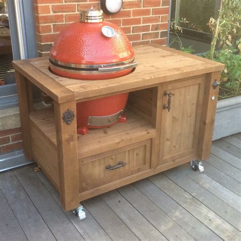 Grill Table Or Grill Cabinet For Big Green Egg Kamado Joe Etsy