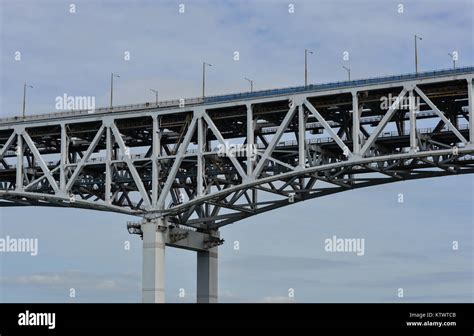 Okayama Japan Oct 5 2017 Details Of Seto Ohashi Bridge In Okayama