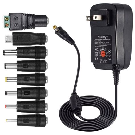 3v To 12v 30w Universal Ac Dc Power Adapter Plug Supply With 8 Selectable Top W 5v 2 1a Usb
