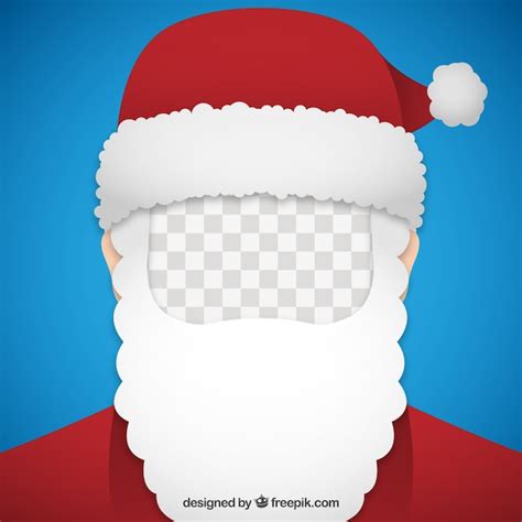 Santa Claus Picture Frame Vector Free Download