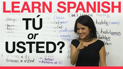 Learn Spanish Tú Or Usted Learning Spanish Learn Spanish Online