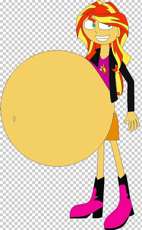 Sunset Shimmer Pinkie Pie My Little Pony Equestria Girls Inflation Png