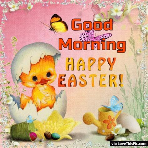 Cute Good Morning Happy Easter Quote Easter Good Morning Easter Quotes