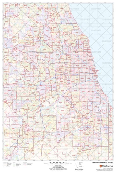 Cook County Il Zip Code Map United States Map