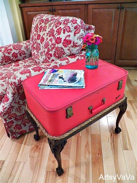 He took a stunning vintage suitcase with a special. I Love That Junk: Rope trimmed vintage suitcase side table ...