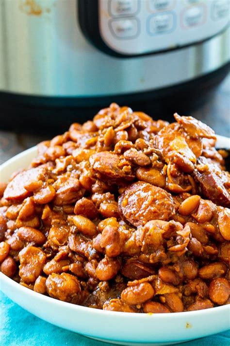 Instant Pot Cowboy Beans Spicy Southern Kitchen Recipe Cowboy