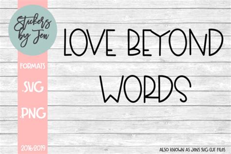 Love Beyond Words Graphic By Stickers By Jennifer · Creative Fabrica