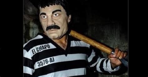 Scary Costume Of Fugitive Drug Kingpin El Chapo A Halloween Hit Cbs
