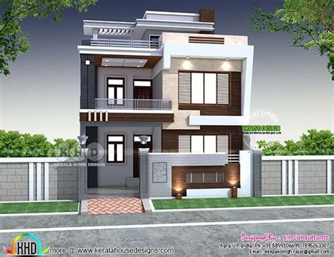 This 4 bedroom house plan collection represents our most popular and newest 4 bedroom floor plans and. 28'x 60' modern Indian house plan | Kerala home design ...