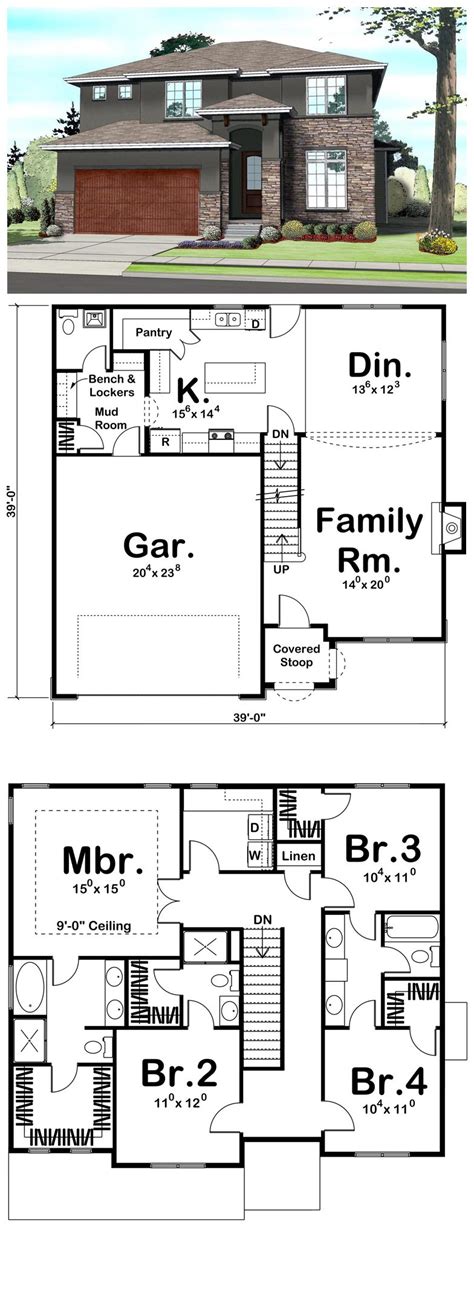 The key to successful sims 4 modern house blueprints. House Plan 41109 | Total living area: 2158 sq ft, 4 ...