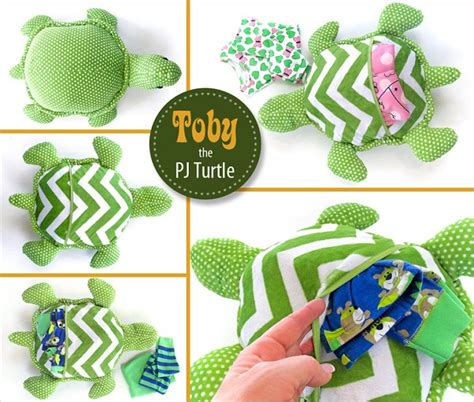 Free Pattern Toby The Turtle Softie With Hidden Pajama Pocket Sewing