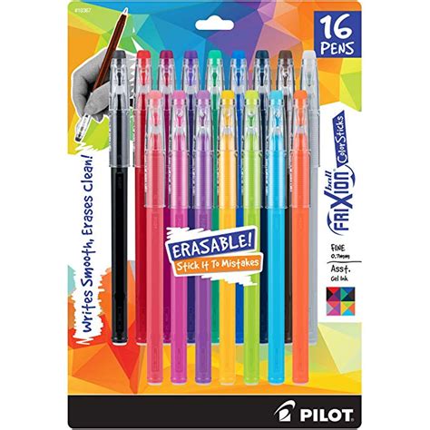 Pilot Frixion Colorsticks Erasable Gel Ink Pens Fine Point 07mm