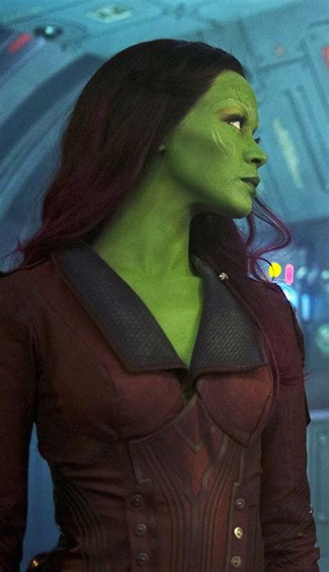 Zoe Saldana As Gamora In Guardians Of The Galaxy Costume Designer Alexandra Byrne Gamora