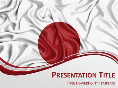 Japan Flag Powerpoint Template
