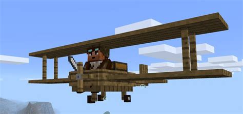 Wooden Plane Addon Minecraft Pe Mods And Addons
