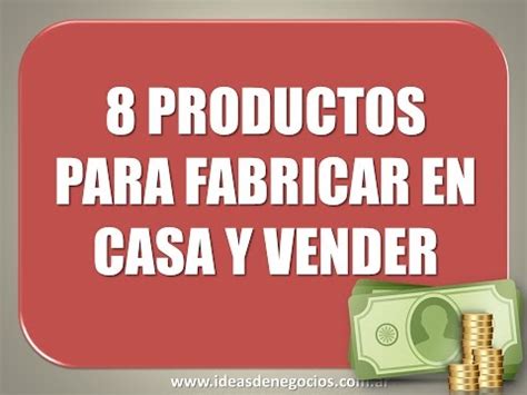 .document and troubleshoot errors what you will do: 8 productos para fabricar en casa, vender y ganar - YouTube