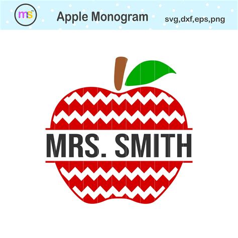 Apple Monogram Svg Apple Svg Apple Monogram Apple Clip Art | Etsy in 2020 | Apple clip art 