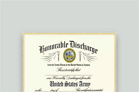 Dd Form 256 Honorable Discharge Certificate