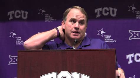 Tcu Coach Gary Patterson Discusses Minnesota S Strengths Youtube