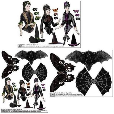 Ten Two Studios Paper Dolls Halloween Paper Dolls