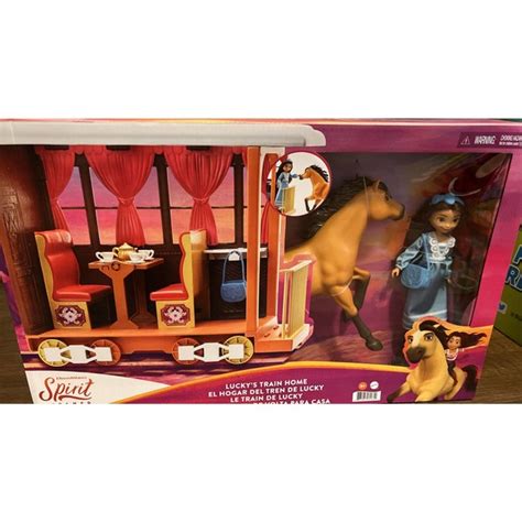 Mattel Toys Spirit Untamed Luckys Train Home Playset Lucky And