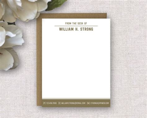 This letterhead template belongs to these categories: Personalized Stationery. Personalized Stationery for Men.