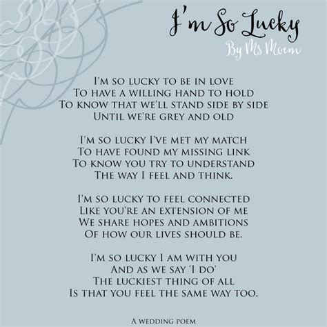13 Original Wedding Poems Ms Moem Poems Life Etc