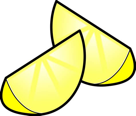 Onlinelabels Clip Art Sliced Lemons