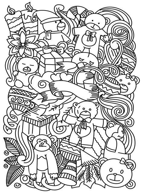 Printable Doodle Coloring Pages