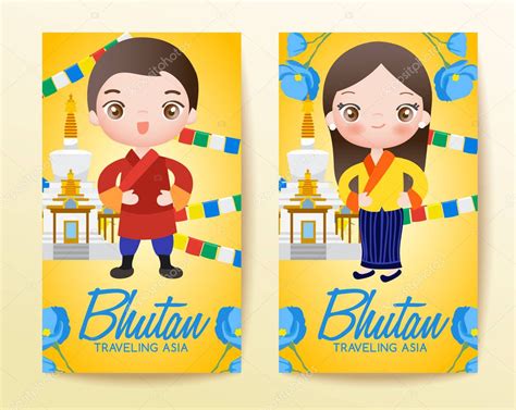 Boy And Girl In National Costume Vector Illustration Premium Vector