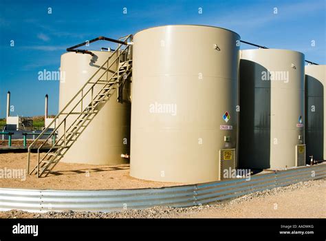 Crude Oil Storage Tanks Texas Panhandle Stock Photo Royalty Free Image
